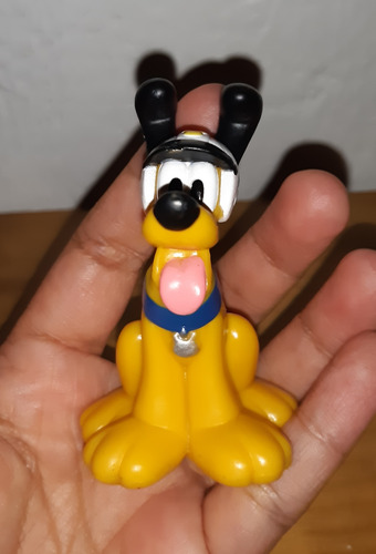 Figura Perro Pluto Con Casco Disney Mickey Mouse (Usado)