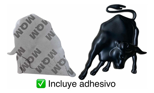 Emblema Lamborghini Toro Metálico Auto/camioneta Negro