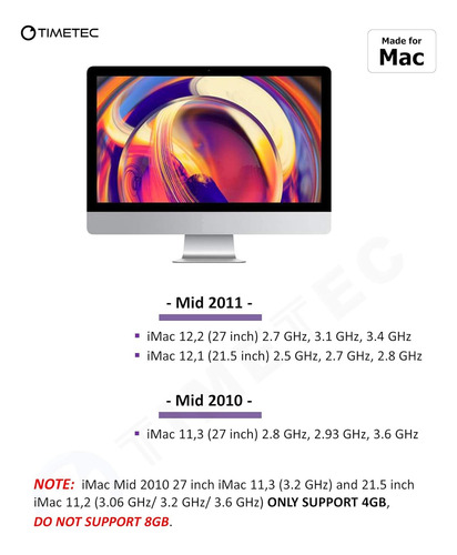Kit Timetec 32gb (4x8gb) Compatível Com Apple Ddr3 1333mhz..