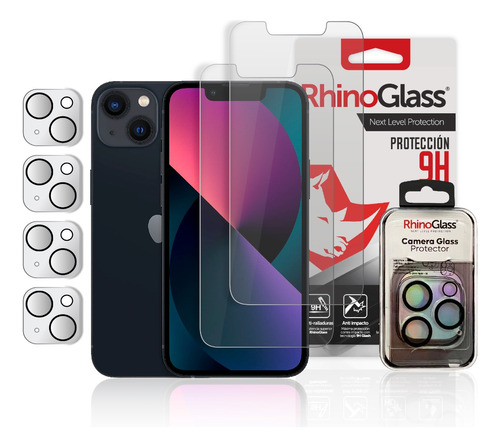 4 Mica Cámara Para iPhone 13 Mini Rhinoglass