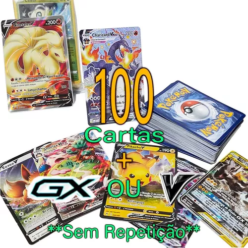 Lote Pokémon 5 Cartinhas Gx Sem Repetições Lendaria Rara - Pokemon
