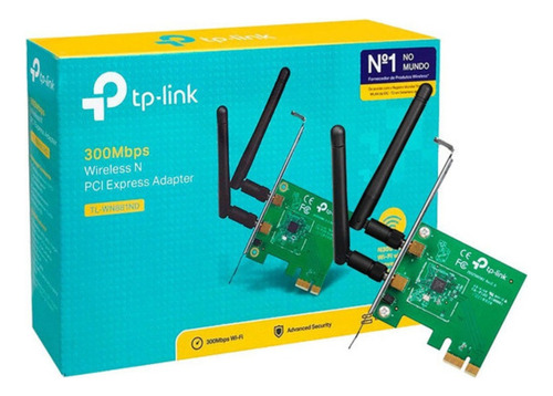 Imagen 1 de 3 de Outlet Capturador De Red Tp-link Pci-e Tl-wn881nd 300mbps