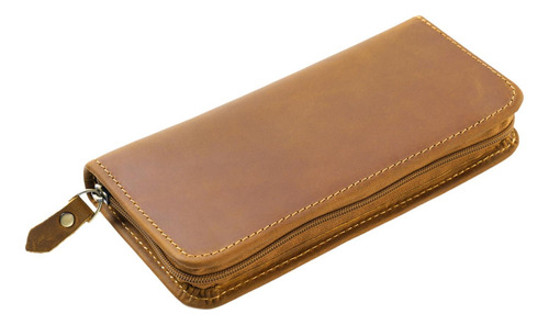 Crazy Horse Estuche Para Lápices Estuche Para Marrón