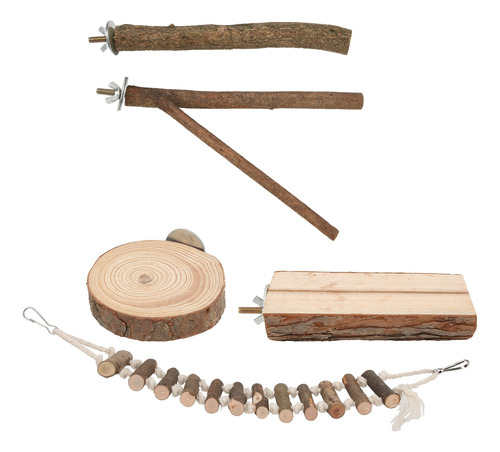 Juego De Palitos De Madera Para Perca Con Forma De Pájaros,