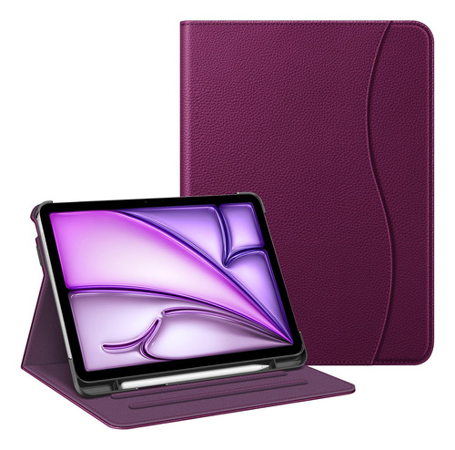 Funda Para iPad Air 5 10.9 PuLG A2588/a2589/a2591 Color Vino