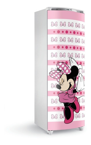 Adesivo Envelopar Porta Da Geladeira Freezer Cozinha Minnie4