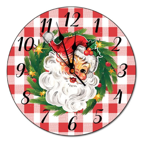 Reloj De Papá Noel De Navidad Retro 10 En Reloj De Nav...