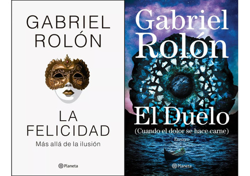 2 Libros - La Felicidad + El Duelo - Gabriel Rolon - Grandes