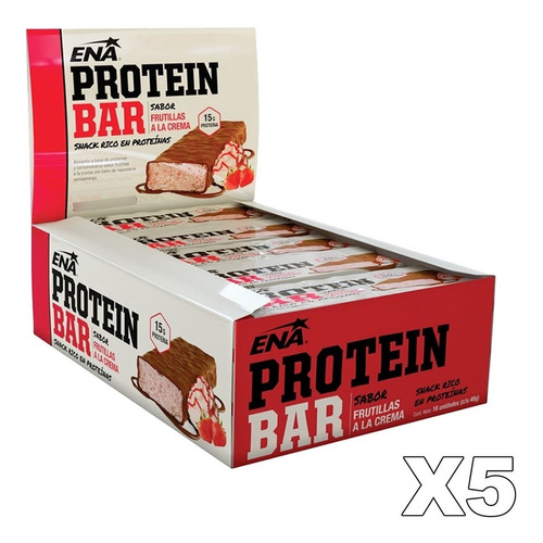 5 Cajas Barras Proteica Ena Protein Bar 46 Gramos Cada Una