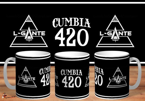 Taza De Ceramica L-gante Cumbia 420 Keloke Fans Art