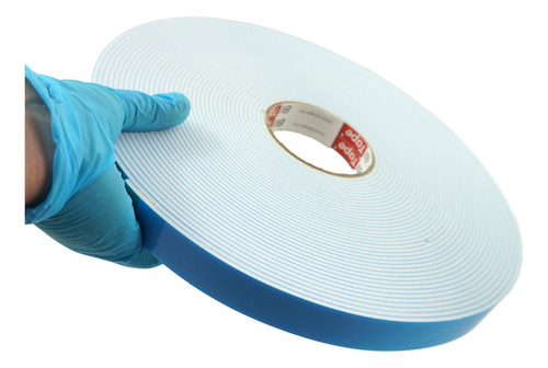 Cinta Doble Cara Espuma Blanca 3.1mm X 25mm X 22.9m Color Blanco Bitape 4203b25