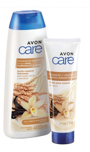 Avon Care Vainilla Y Avena Set Locion Corp + Crema Manos