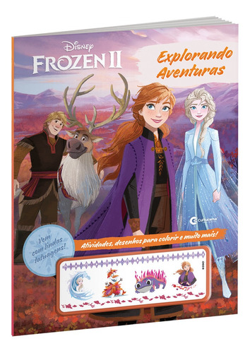 Livro De Atividades Frozen Disney Com Tatuagem Infantil Olaf