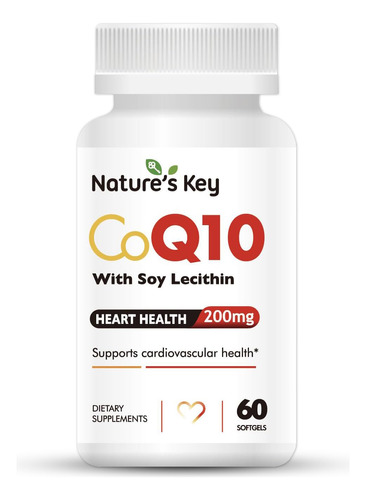 Nature's Key Capsulas Blandas Coq10 De 200 Mg - Suplementos