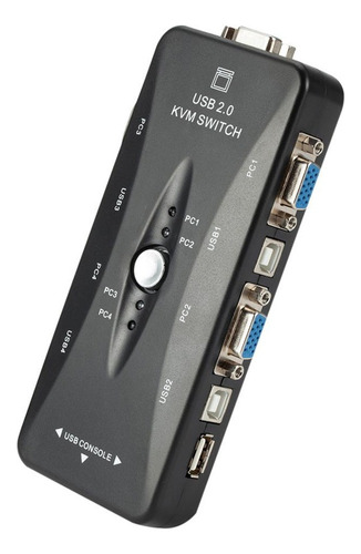 Switch Kvm 4 Entradas Vga + 4 Usb Monitor Impresora Teclado
