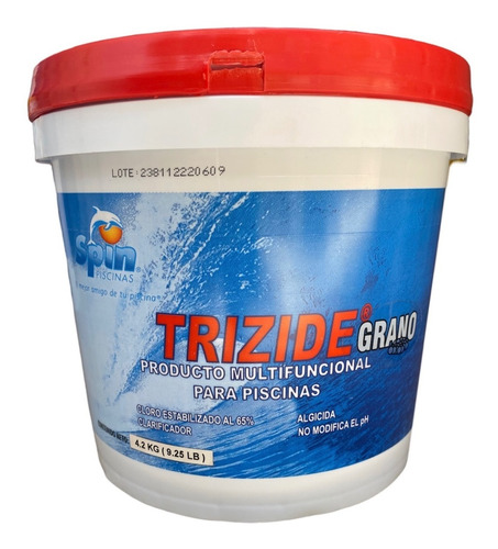Trizide Grano 4.2kg 4 Funciones En 1, Tricolor Albercas Spin