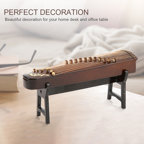 Instrumento Musical De Madera Modelo Cítara China En Miniatu