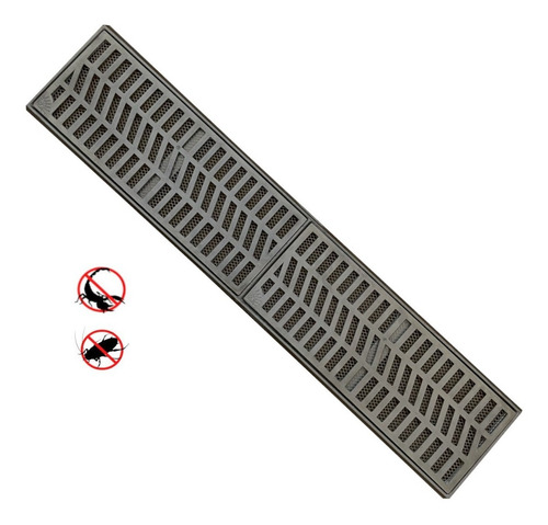 Ralo Linear 20x100 Al Reforçado Grelha C/ Suporte C/tela 19m
