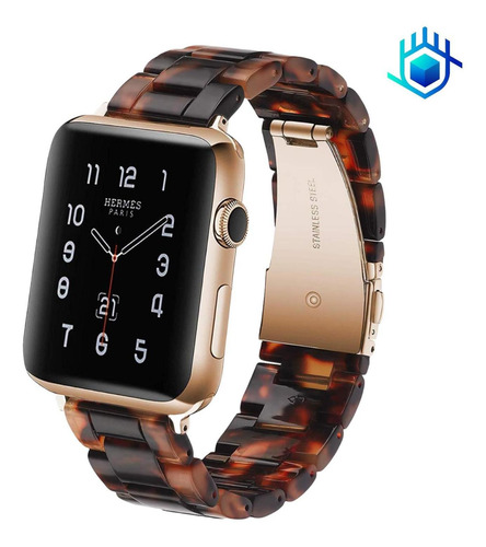 Imagen 6 de 8 de Correa Extensible Tipo Resina Para Apple Watch Premium +mica