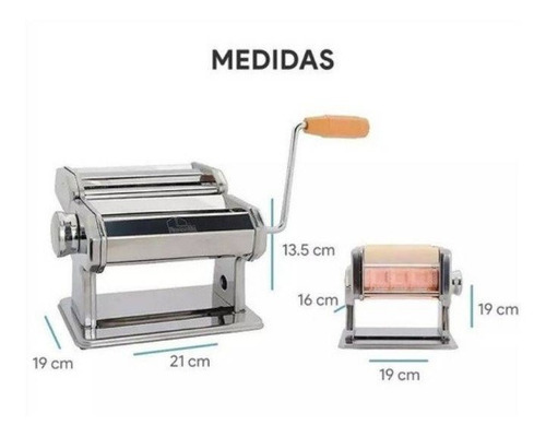 Imagen 2 de 3 de Maquina Fabrica Pastas Acero Fideos Raviolera Tallarin Cinta