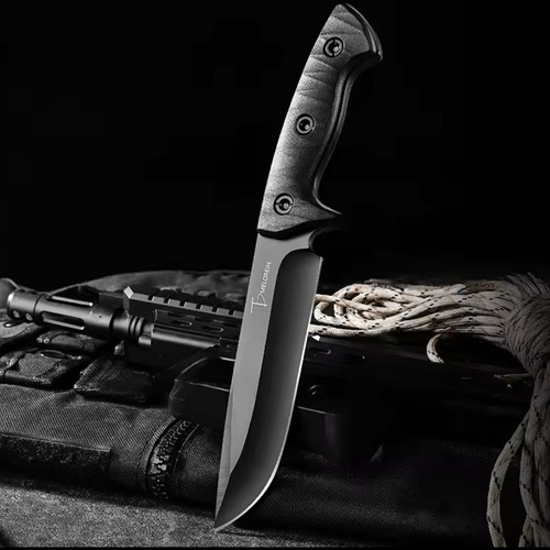 Faca Melorein Fulltang Inox G10 Survival Black