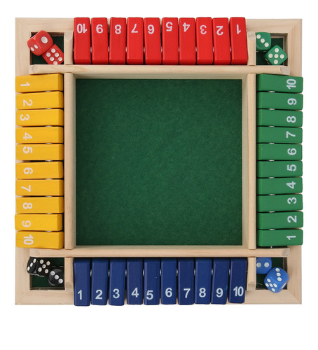 Juego De Dados Juego De Matemáticas Tablero De Madera Pub Ba