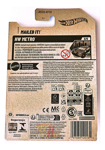 Mailed It! Purpura Treasure Hunt Hot Wheels Violeta
