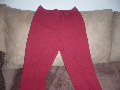 Lindo Pantalon Santory Strech T-32 Rojo Quemado Ajustable