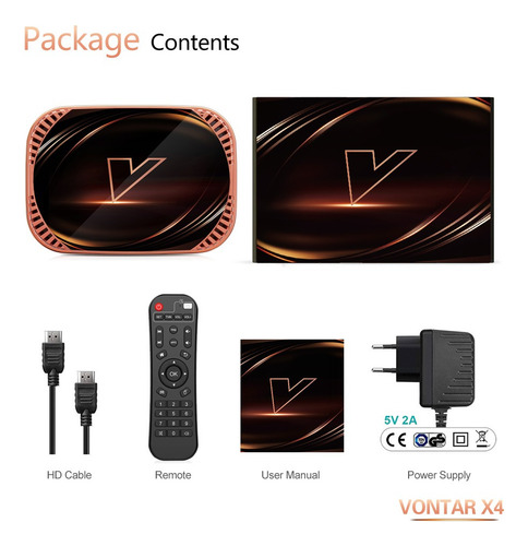 Vontar X4 Android 11.0 Tv Box Amlogic S905x4 4gb 32gb