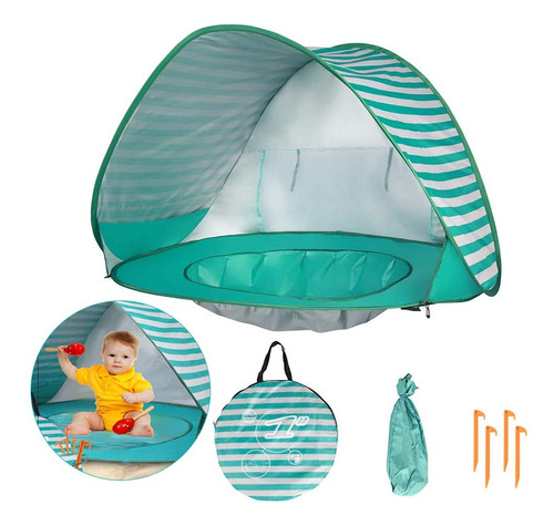 Tienda De Campana De Playa Para Bebes Con Piscina, Proteccio