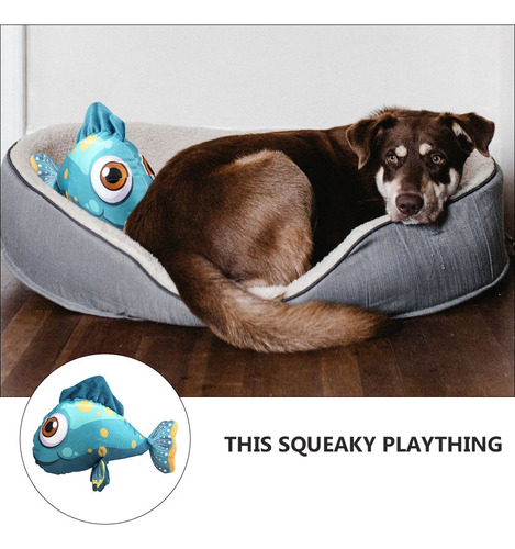 Juguete De Peluche Interactivo Con Forma De Pez Para Perro Q