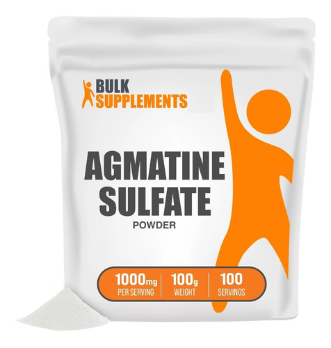 Bulk Supplements | Sulfato Agmatina | 100g | 100 Servicios