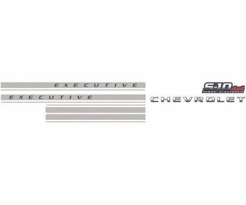 Faixa Decorativa S10 Executive Cabine Dupla 2009/ 4x4 Grafit