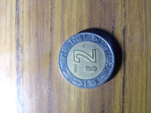 Moneda De 2 Pesos Del Año 1998