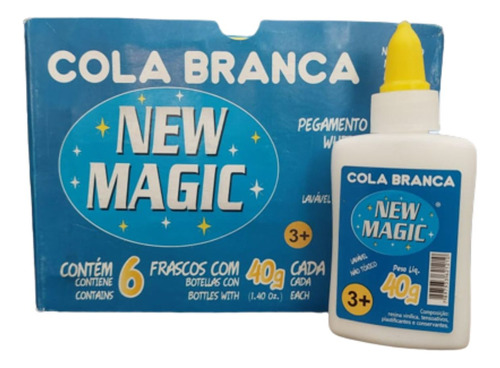 Cola Líquida GR QUIMICA Cola escolar branca liquida não tóxica lavável ideal para colar papéis em geral cartolina cartão