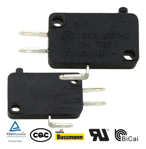 5x Microswitch Para Puerta Horno De Microondas 16a 127v