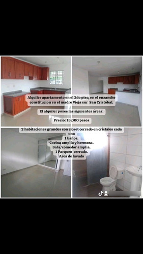  Apartamento En El 2do Piso, En El Enz. Constitución...