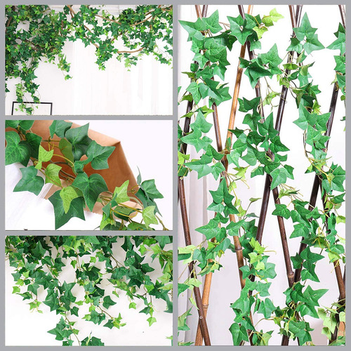 2.2m Planta Artificial Colgante Artificial Hiedra Guirn 12pc