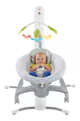 Mattel GWD46 Fisher-Price Balancín Juega y Descansa 2 en 1 con Smart Connect mecedora y asiente de para bebés recien nacido 