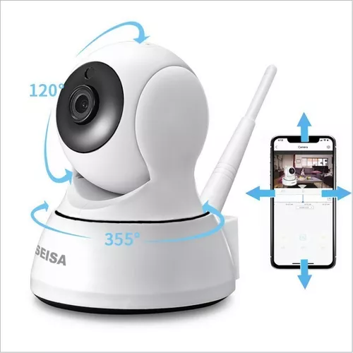 Camara Ip Interior Wifi Audio Monitoreo 360 Desde El Celular Color