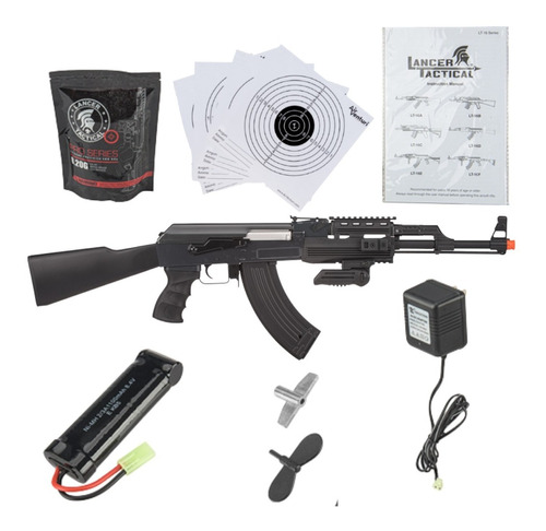 Rifle Eléctrico Tactical Ak47 Tactical Airsoft 6mm Xchws P