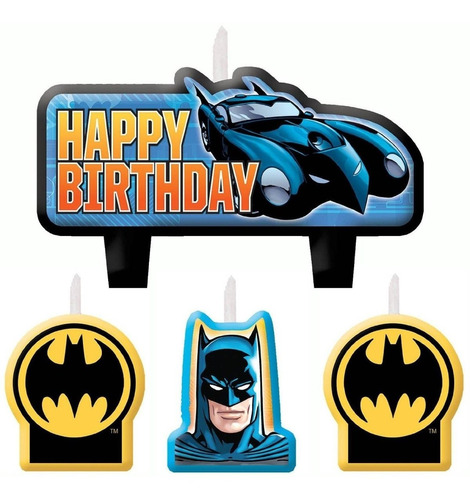 Velas X 4 De Cumpleaños  Batman  A1056