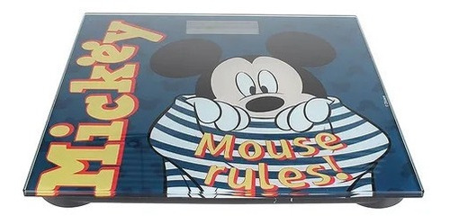 Imagem 2 de 2 de Balança De Banheiro Digital Mickey Mouse 180 Kg - Etihome