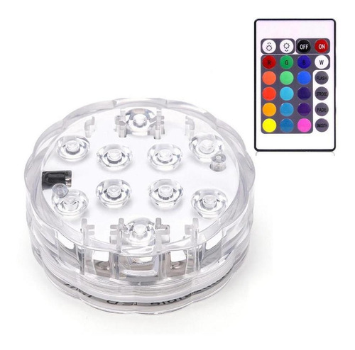 Luz Led Rgb Submersível Festa Decoração Drinks Balde Gelo