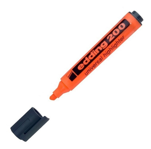 Resaltador Edding 200 Highliter (x10unid) Marcador Fluo Color Naranjas