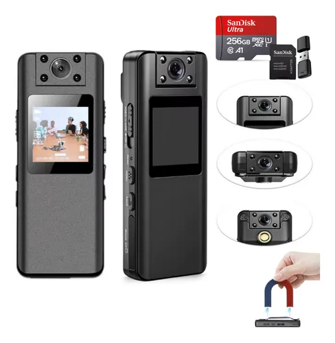 comprar Mini Câmera Filmadora Espiã Camuflada Corporal Policial 256g