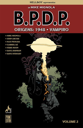 B.P.D.P. Origens volume 02: 1948-Vampiro, de Mignola, Mike. Editora Edições Mythos Eireli,Dark Horse, capa mole em português, 2020