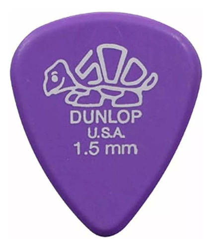 Palhetas Dunlop Delrin 500 1,5mm - 12 Un Cor Roxa Tamanho Pesado