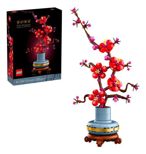 Kit Construcción Lego® Botanicals Flor De Ciruelo Roja 10369