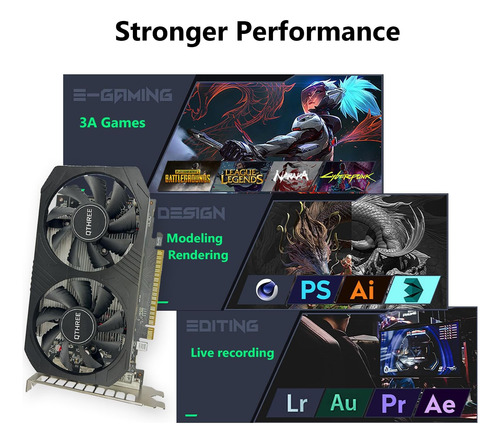 Tarjeta Gráfica Qthree Gtx 1050 Ti, 4gb, 128 Bits, Gddr5, Ta